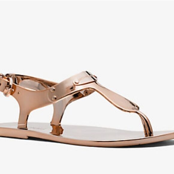 Micheal Kors Metallic Thong Jelly Sandal - Picture 1 of 9